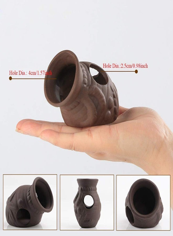 Norgail Ceramic Jar Aquarium Decorations Fish Tank Cave Breeding Cones Cave Fish Tank Ornaments for Amano Shrimp Cichlid Bonsai to Play, Hide and Rest - Image 2
